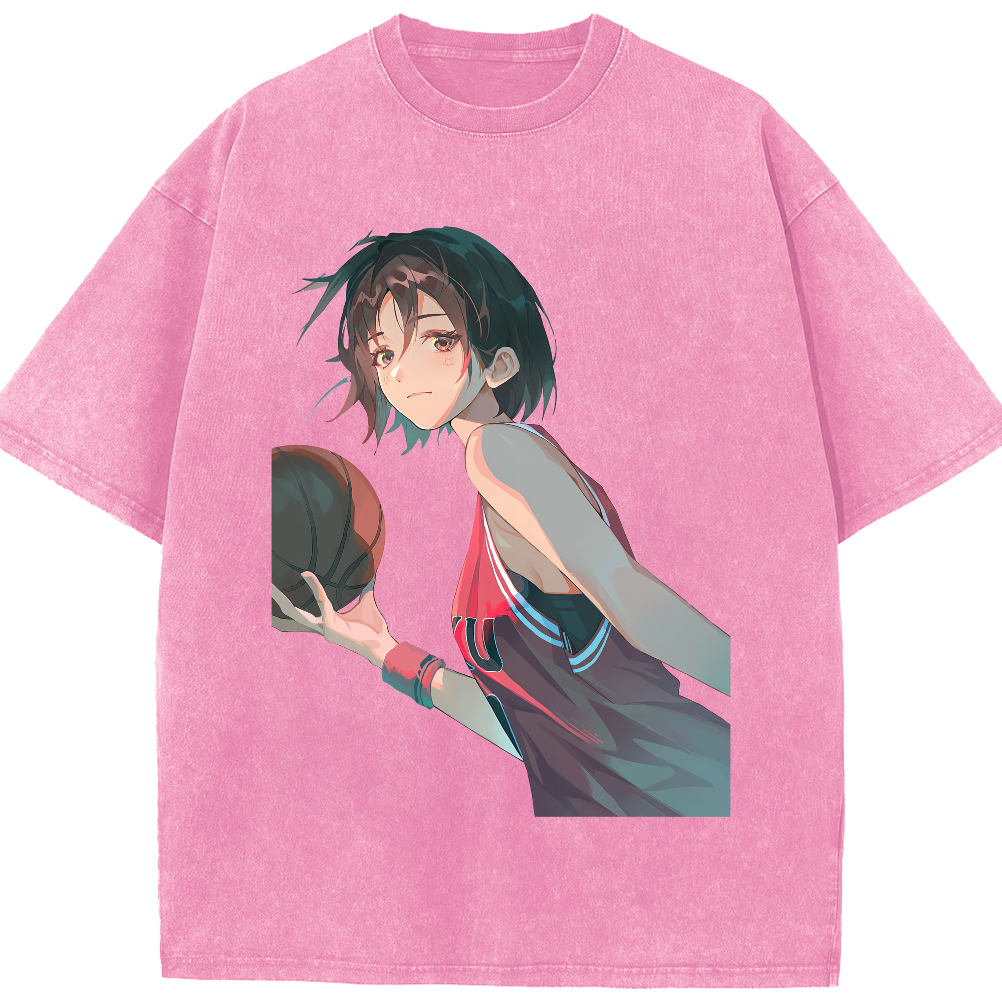 （画像用） SLAM DUNK／スラムダンク 綿100% ヴィンテージ風 半袖Tシャツ（フロントプリント）